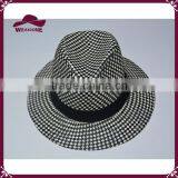 100% Paper Plaid Straw Hat Straw Panama Hat thumbnail-2