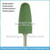 Rh103C 3/32" Reinforced HP Shank Bullet Shaped Green Silicone Rubber Polishers Rubber