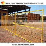 Powder Coated Welded Temporary Fence for Canada With Yellow Colour (ISO:2008,direct Manufactory )