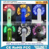 Wholesale Portable Flashing LED Slogan Fan thumbnail-4