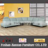 F033 Modern simple design blue leather sofa