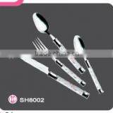 Stainless Steel Cutlery Set With Plastic Handle thumbnail-1