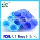 6 Cups Moon Shape Patty Cake Mould Pan