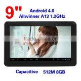 New 9 Inch Android 4.0 Allwinner A13 Tablet pc 1.0GHz Dual Core 512MB 4GB Capacitive Screen Tablet Download Free Play Store thumbnail-4