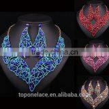 Wedding Luxury Women Colourful Jewelry Set Necklace Rajasthani Gold Necklace Set thumbnail-1