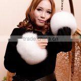 Winter Oversleeve For Jacket And Coat Luxurious Fox Fur Real Fur Cuff thumbnail-2