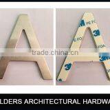 Hotel Room Stainless Steel 304 Letter With 3M Sticker With Screw Hole