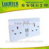TWO WAY UK Type USB Wall Plate With Switch thumbnail-1