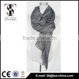 2016 Women Fashion Hot Warm Black Metallic Solid Color Viscose Scarf thumbnail-1