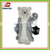 2016 Hot Selling Standing Magnesium Winter Bear Holding Lantern-Christmas Bear thumbnail-2