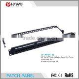 LY-PP6A-01 Patch Panel 24 Port 1U Cat 6A Unshielded Patch Panel
