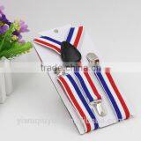 2.5cm Wide Kids Unisex Clip-on Braces Elastic Suspender Fashion "Blue/White/Red" 4th of July Suspenders thumbnail-1