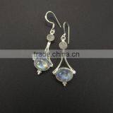 Falak Gems Rainbow Moonstone Earrings Moonstone Jewelry thumbnail-1
