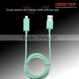 China Factory Price High Quality 1m Round Mirco Usb Cable With Led Light thumbnail-2
