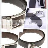 NEW SEASON Brand SAFFIANO DOUBLE-SIDED LEATHER BELT IN NERO X GREY RRP thumbnail-1
