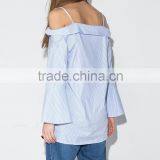 Women's Long Sleeve Loose Fit Off Shoulder Tops thumbnail-5