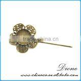 New Vintage Wholesale Antiqued Broned Brass Tray C&A Fashion Jewelry Findings thumbnail-4