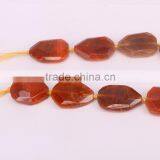 Natural Orange Agate Beads Pendant Tear Drop Agate Charms For Jewelry Necklace Making thumbnail-2