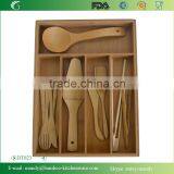 Solid Bamboo Tray With 5 Compartments thumbnail-1