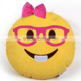 14 Inch Emojicon Yellow Plush Comfy Throw Pillows