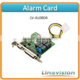 LV-AL0804, Alarm Card, supports 8 sensor inputs and 4 alarm relay outputs, with built-in watchdog function