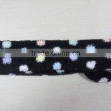 Jacquard Dots Heart Stripe Colorful Fluffy High Socks thumbnail-3