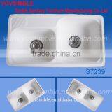 Durable Promote Double Bowl Kitchen Sink With Drainboard