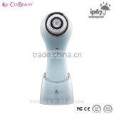 CosBeauty Hot Sale Waterproof Battery Powered Sonic Electric Facial Brush With Two Speed And Replace Brush Head For Adult thumbnail-6