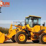 Everun Brand ER35 Front End Wheel Loader With Wooden Forks/ Grass Forks/ Pallet Forks thumbnail-2
