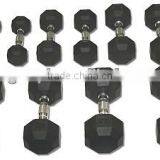2015 Hot Sell Rubber Coated Hex Dumbbell thumbnail-1