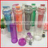 New 900ml Fruit Infuser Tritan Plastic Water Bottle Coffee Bottle Advertising Bottle thumbnail-5