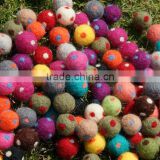 christmas decoration wool felt ball/felt balls garland