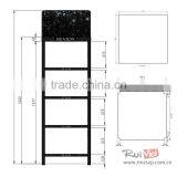 2015 No.1 Sales Modern Metal Cosmetic Display Rack With 4 Tiers thumbnail-3