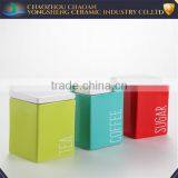 Wholesale 3pcs Ceramic Jar Kitchen Set for Tea Sugar Coffee thumbnail-1