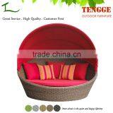 Outdoor Rattan Garden Round Daybed Outdoor Round Lounger thumbnail-1