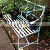 Courtyard Antirust Wrought Iron Blcak Bench thumbnail-6