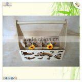 Sale Handle Wood Beer Glass Bottle Wine Rack thumbnail-1