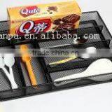 Hot Sales Fashion Metal Mesh 6 Compartments Kitchen Storage / Desktop Drawer Sundry Organizer thumbnail-2