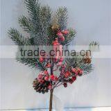 Home Garden Decorative 60cm Height Artificial White Hanging Pine Tree Leaf Branches ERSY11 2102 thumbnail-5