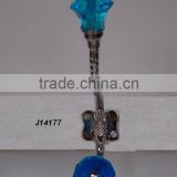 Metal Hook With Glass Knob available in all colours