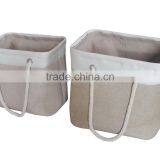 Foldable Eva Polyester Fabric Laundry Bag With Cotton Rope Handles thumbnail-1