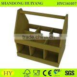 Wholesale 6 Bottle Wood Serving Tray for Wine thumbnail-2