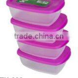 4 PCS Rectangular Storage Container,food Storage Container,plastic Storage Box thumbnail-1