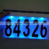 FQ-536 Aluminum Solar House Numbers Light Solar Door Light Solar Address Light With 2 Color Led Large Size thumbnail-4