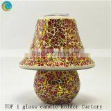 Sets of Mosaic Lamp Glass Candle Holders Bulk