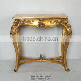 Reproduction Hand Carved Furniture Console Table With Green Marble thumbnail-6