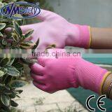 NMSAFETY 13 Gauge pu Coated Palm Women Colorful Garden Gloves thumbnail-3