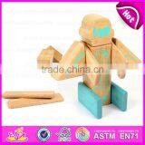 3D Construction Set Small Flexible Magic Wooden Robot,Educational Toy Wooden Robot Kit for Children W03B046 thumbnail-4