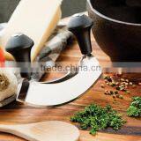 KN-5228 5-Inch Blades Stainless Steel Mezzaluna Herb Chopper thumbnail-3