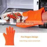 Silicone Oven Mitts, Anti-Heat Silicone Gloves, Custom BBQ Gloves thumbnail-1